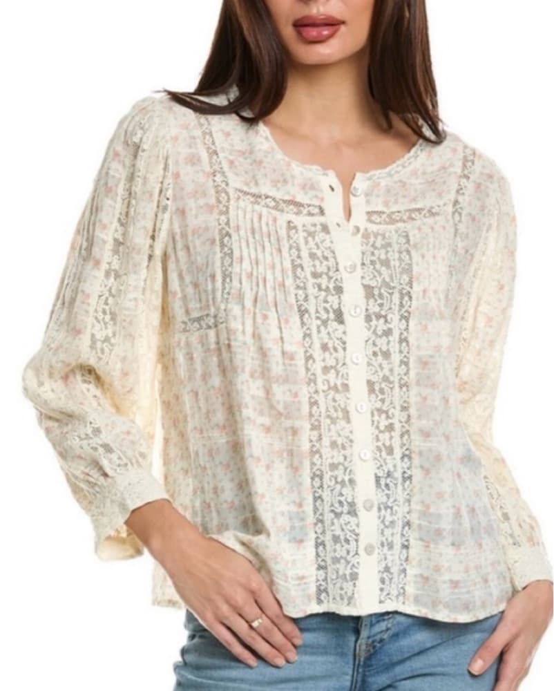 LoveShackFancy Sedna Blouse - Image 1