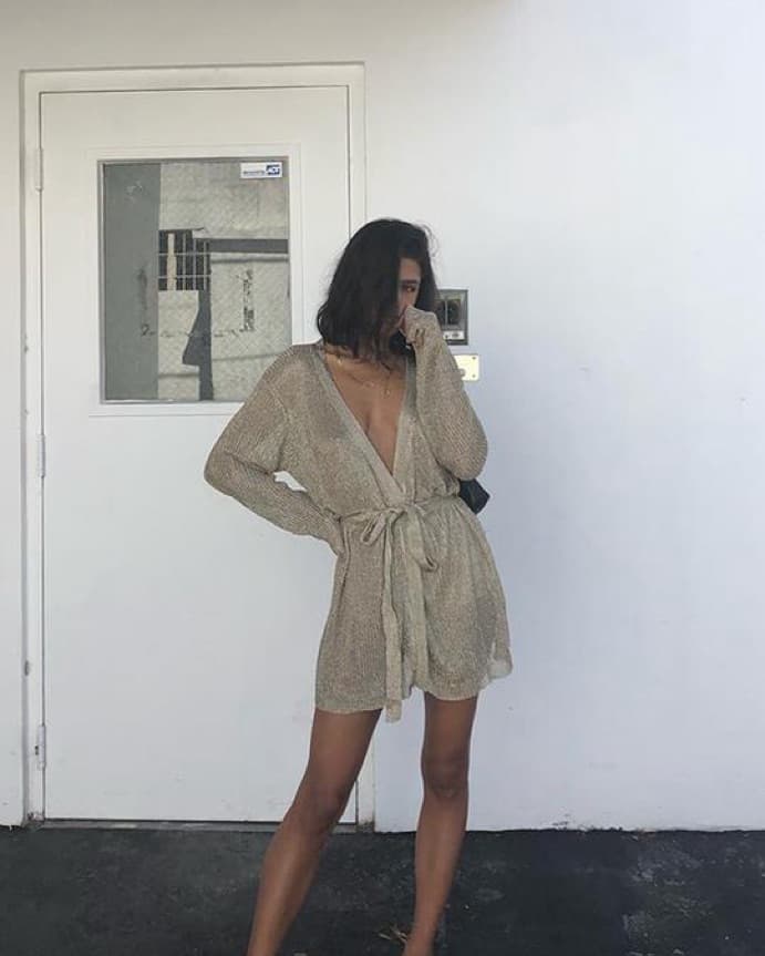Princess Polly Gold Chainlink Mini Dress - Image 3
