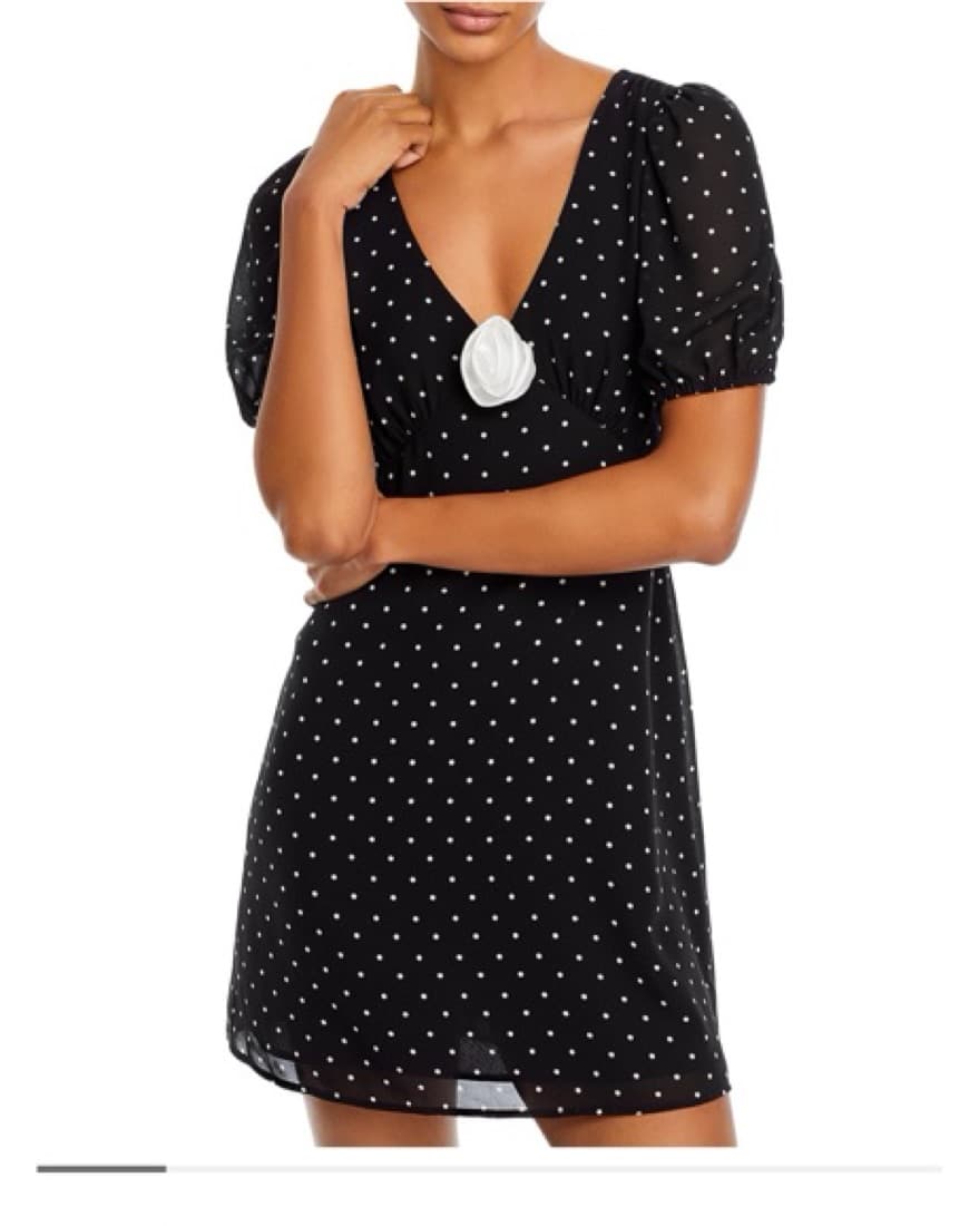 Wayf Polka Dot Mini Dress - Image 3