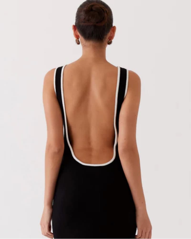 Black & White Maxi Dress - Image 2