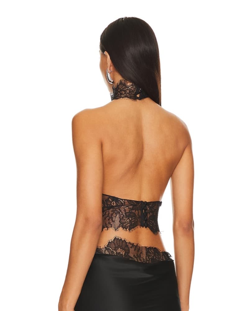 Retrofete Lace Halter Top - Image 4