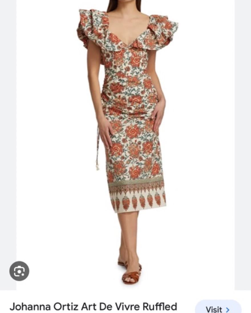 Johanna Ortiz Floral Dress Size 8 - Image 1