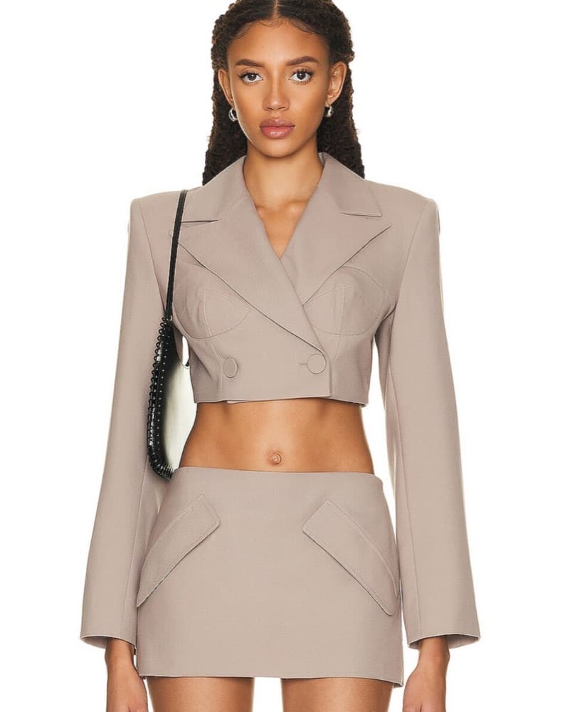 AKNVAS Set Crop Blazer and Mini Skirt - Image 1