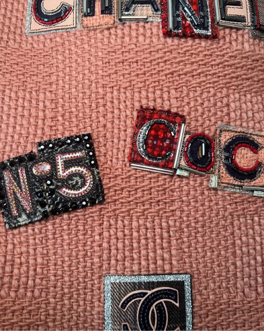 Pink Tweed Chanel Vest With Embroidery - Image 3