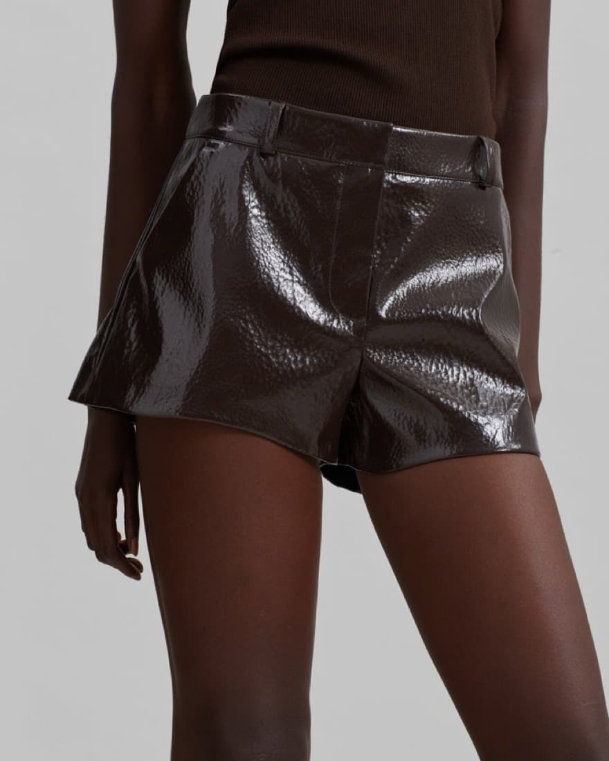 Frankie Shop Patent Leather Shorts  - Image 1