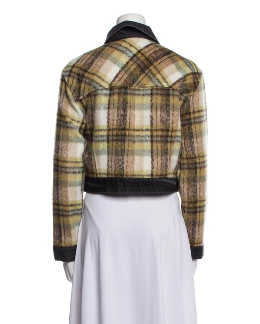 7 For All Mankind Plaid Cropped Jacket - Image 3