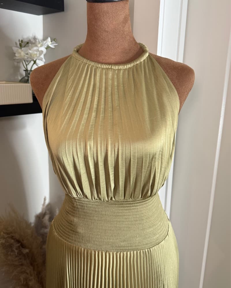 A.L.C. OliveGold Renzo Midi Dress - Image 2