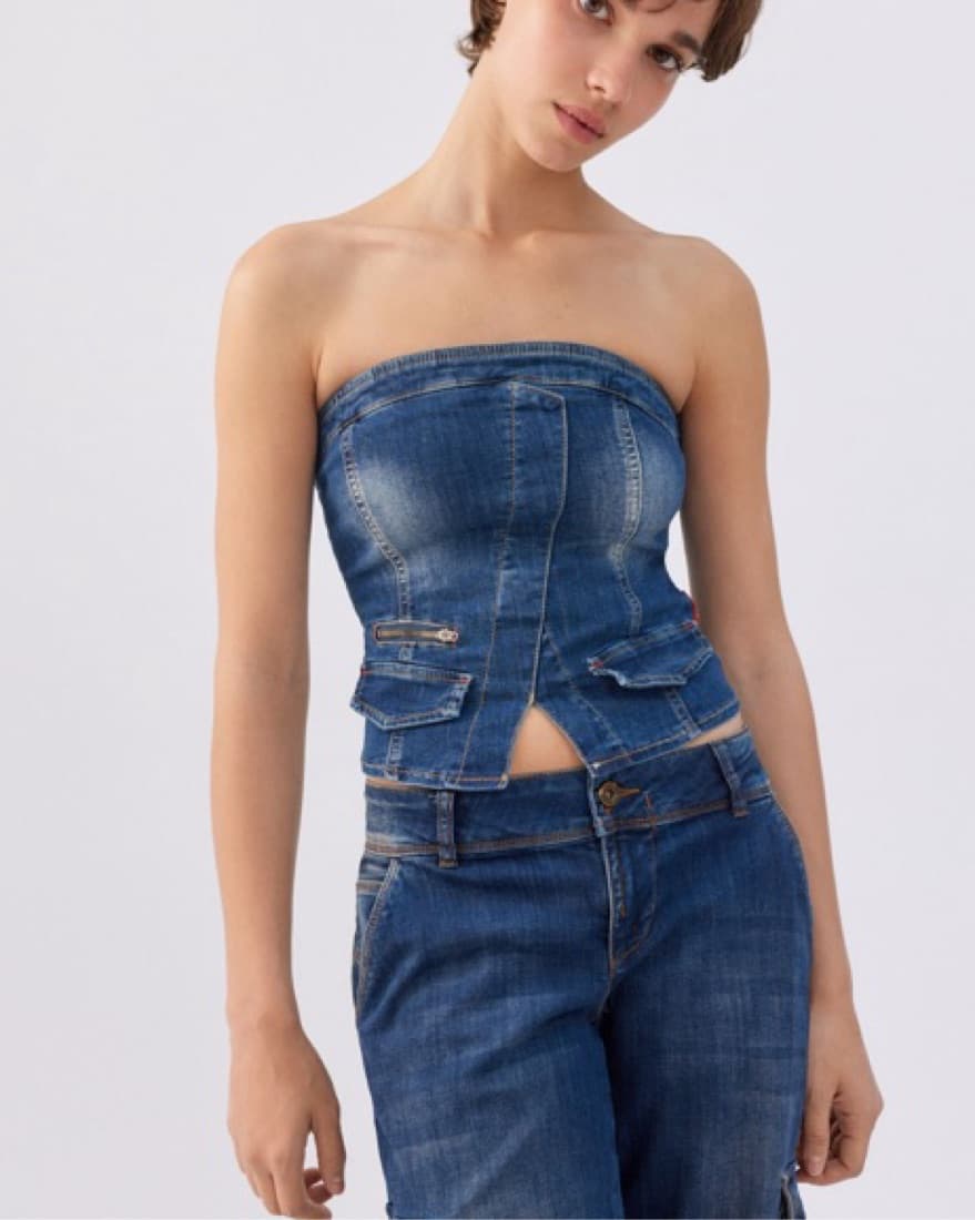 Miss Sixty Denim Corset  - Image 2