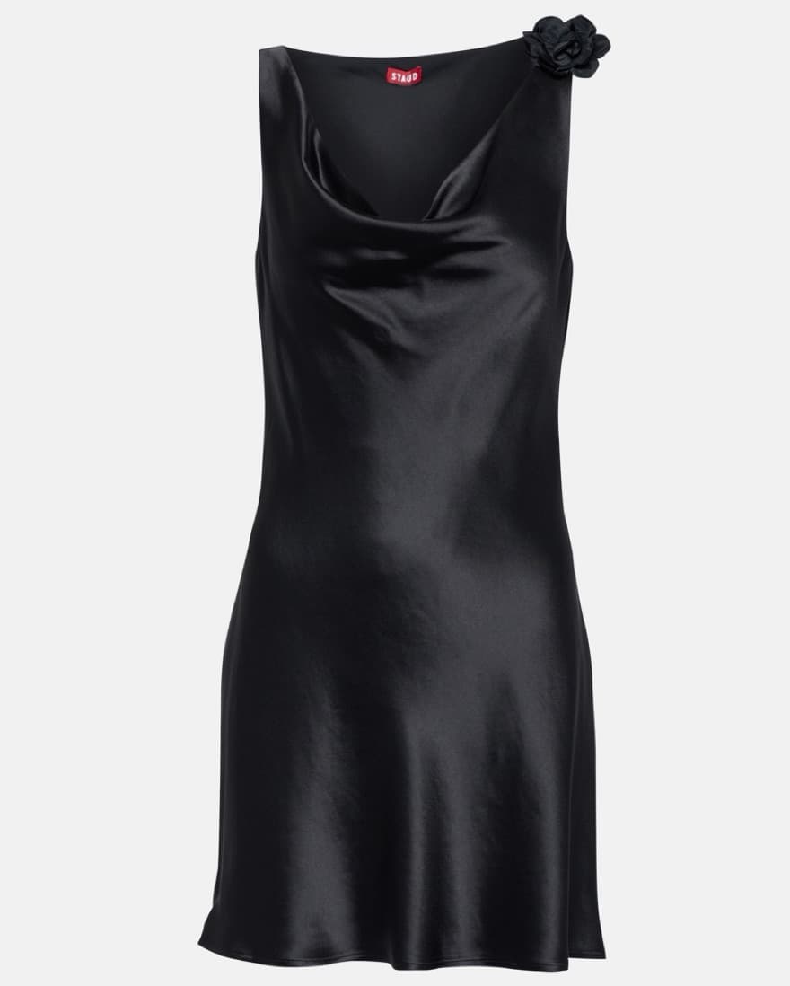 Staud Delilah Mini Dress Black XS - Image 5