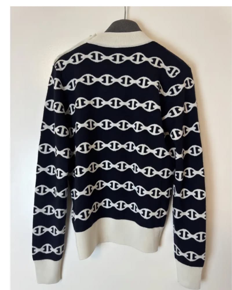 3K Hermes Chaine d’Ancre Sweater Size 36 - Image 5