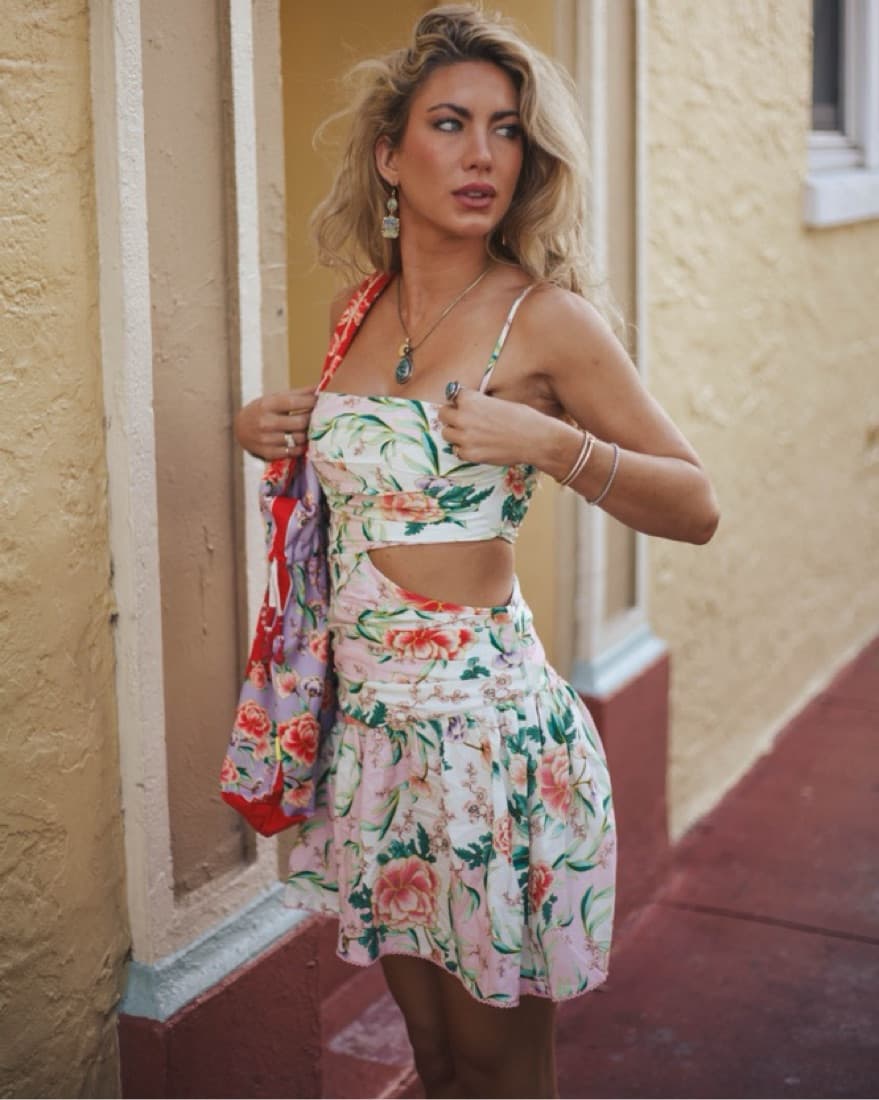 Aguabendita Cut Out Mini Dress  - Image 1