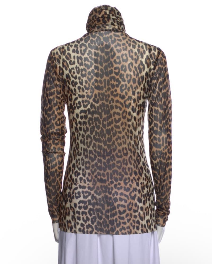 GANNI - Leopard Print Turtleneck - Image 2