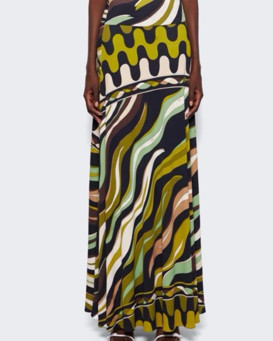 Pucci Maxi Set with Green Pattern - Image 3