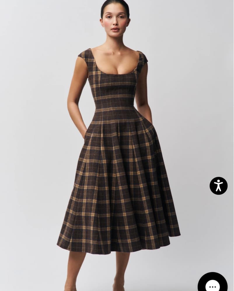 Leila Tartan Dress Danielle Guizio - Image 1