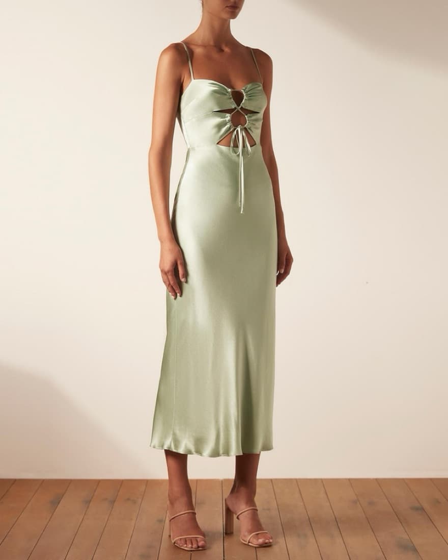Felicity Lace Up Midi Dress - Image 4