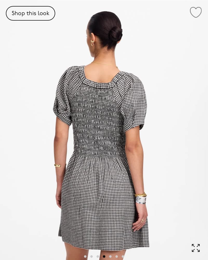 Madewell Smocked U-Neck Mini Dress  - Image 2
