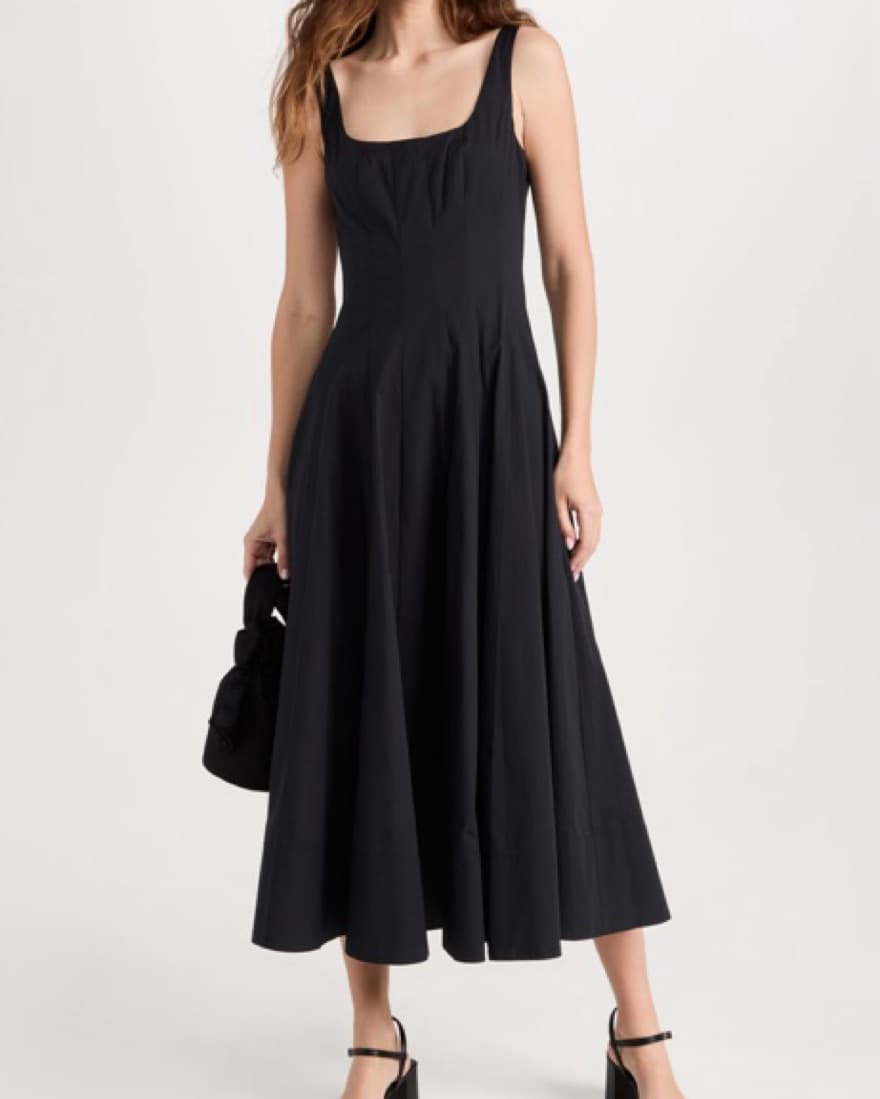 Staud Wells Dress In Black - Image 3