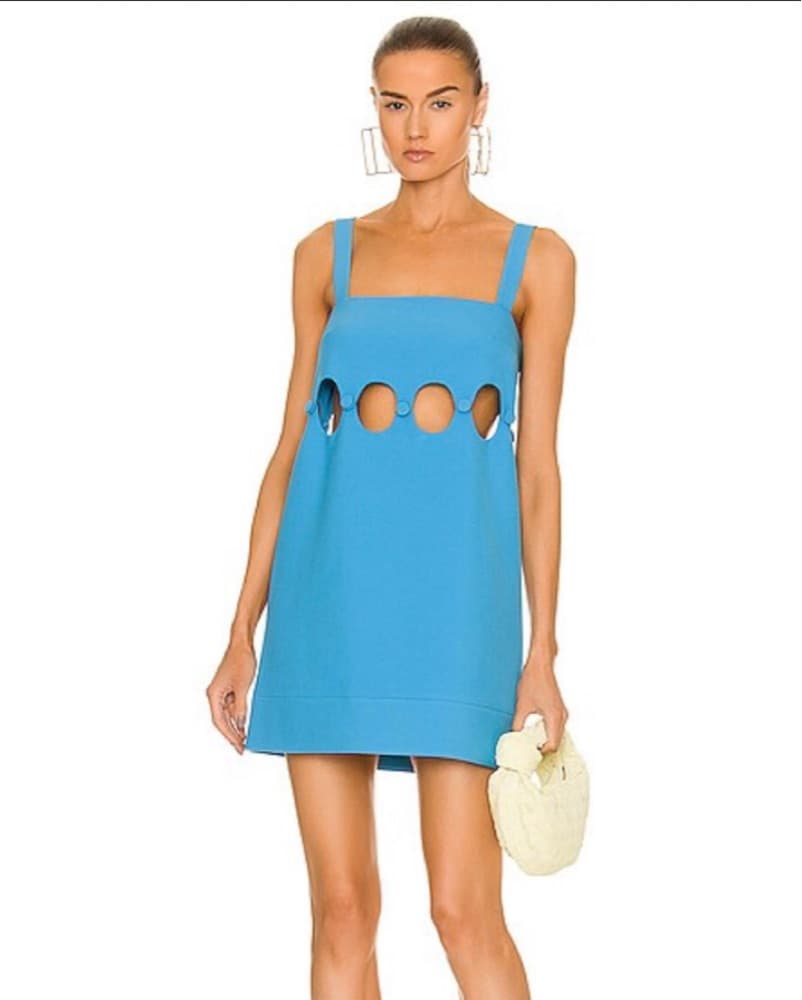 Alexis Baring Blue Cut Out Dress XS - Image 1