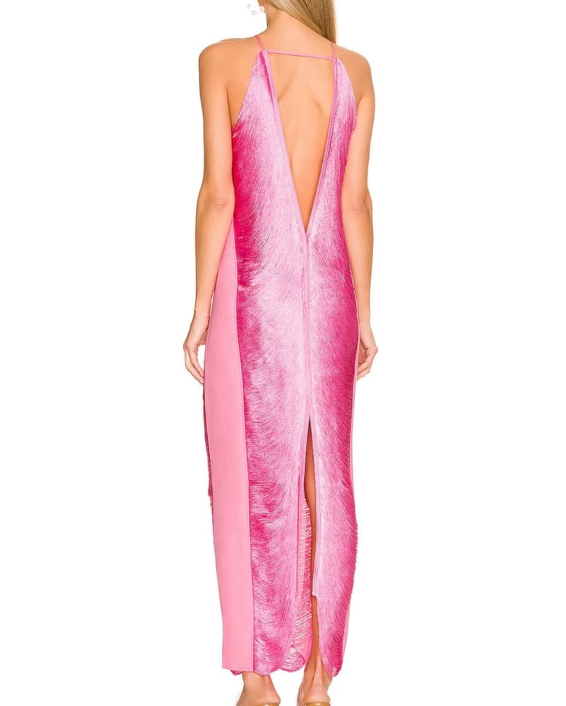 Cult Gaia Pink Renata Gown Dupe XS - Image 3