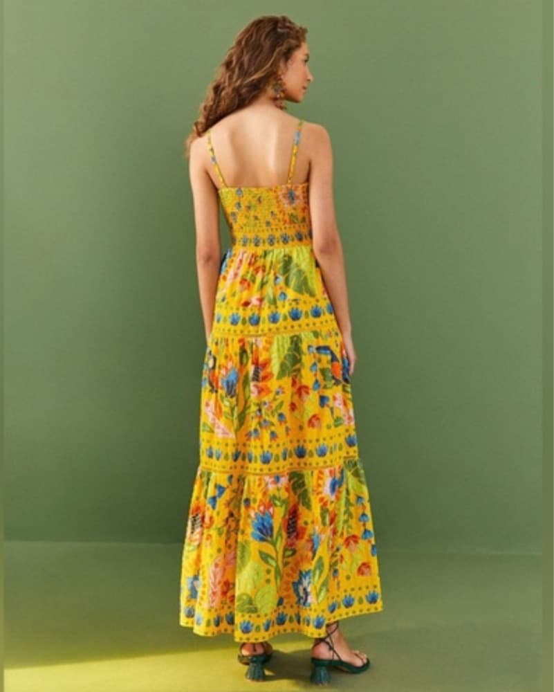 Farm Rio Summer Garden Sleeveless Maxi  - Image 4