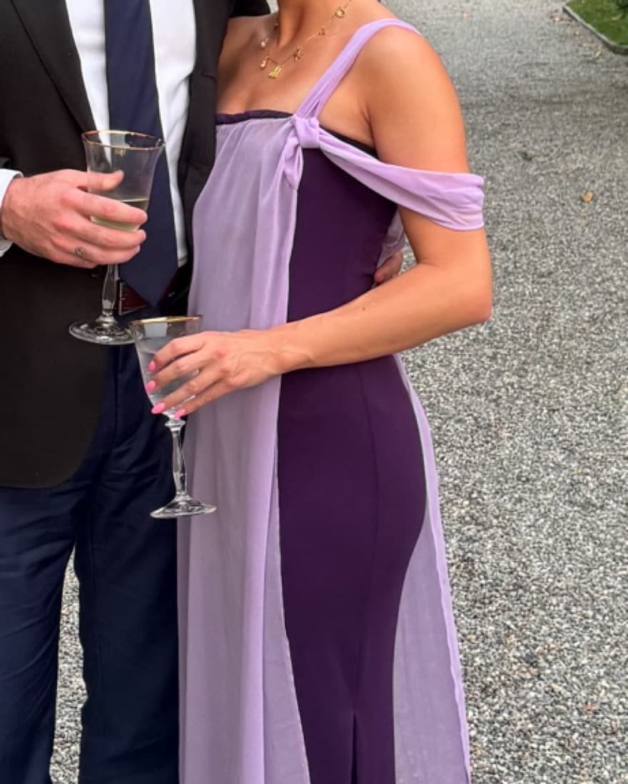 Purple Overlay Spanish Formal Dress - Image 6