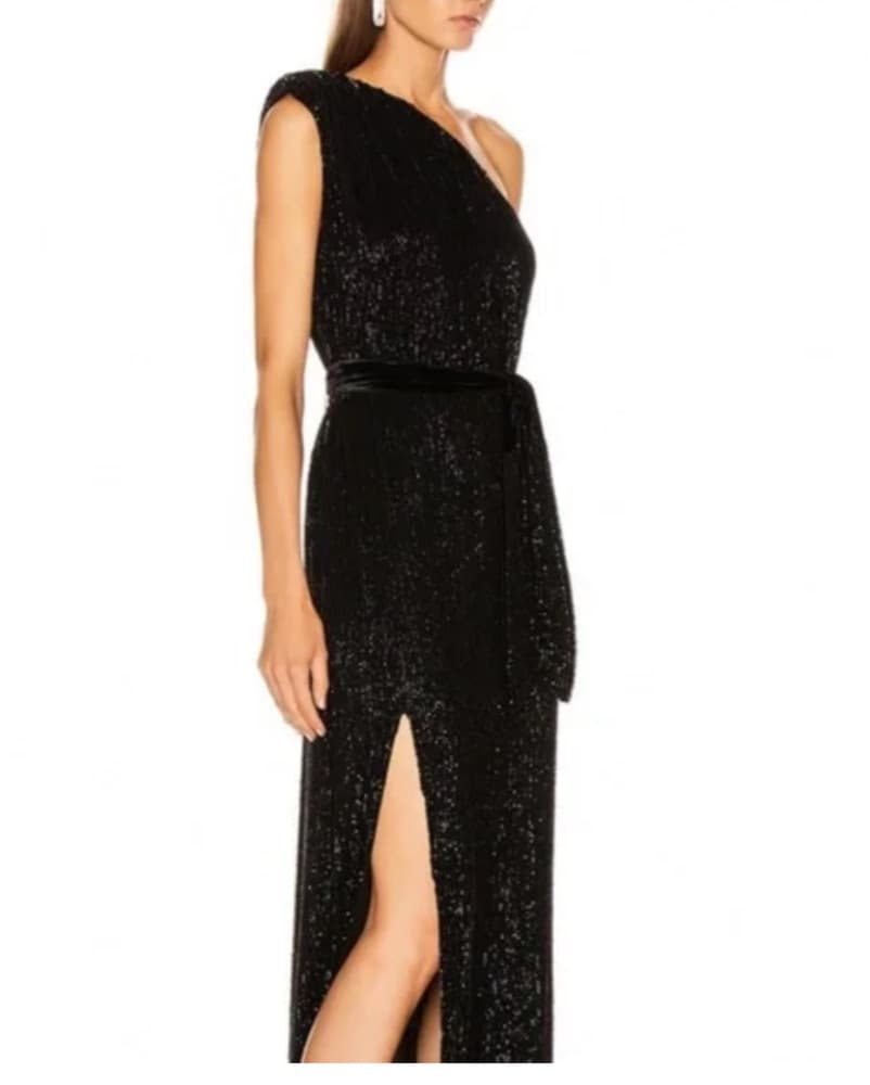Retrofete - One Shoulder Sequin Gown - Image 2