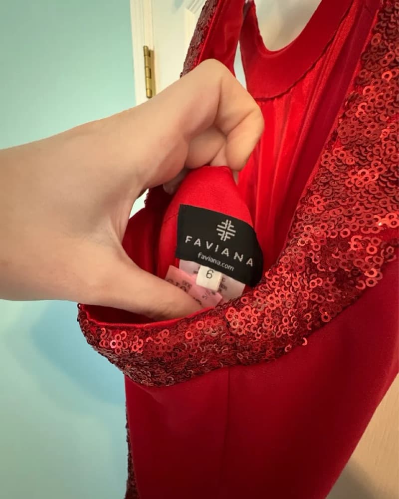 Faviana Red Dress  - Image 3