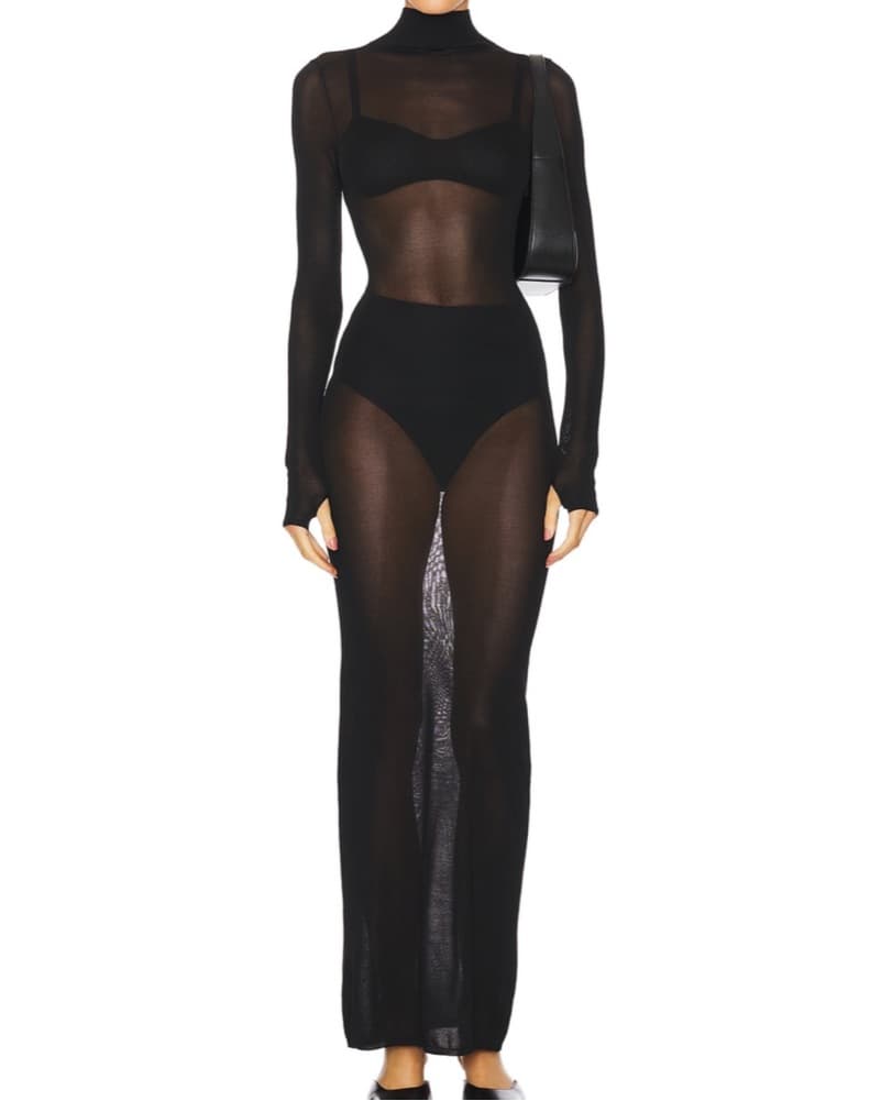 By Marianna Reyes Maxi Knit Dress Black - Image 1