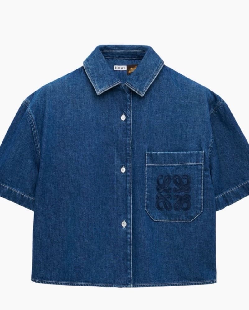 Loewe Cropped Demin Shirt - Image 3