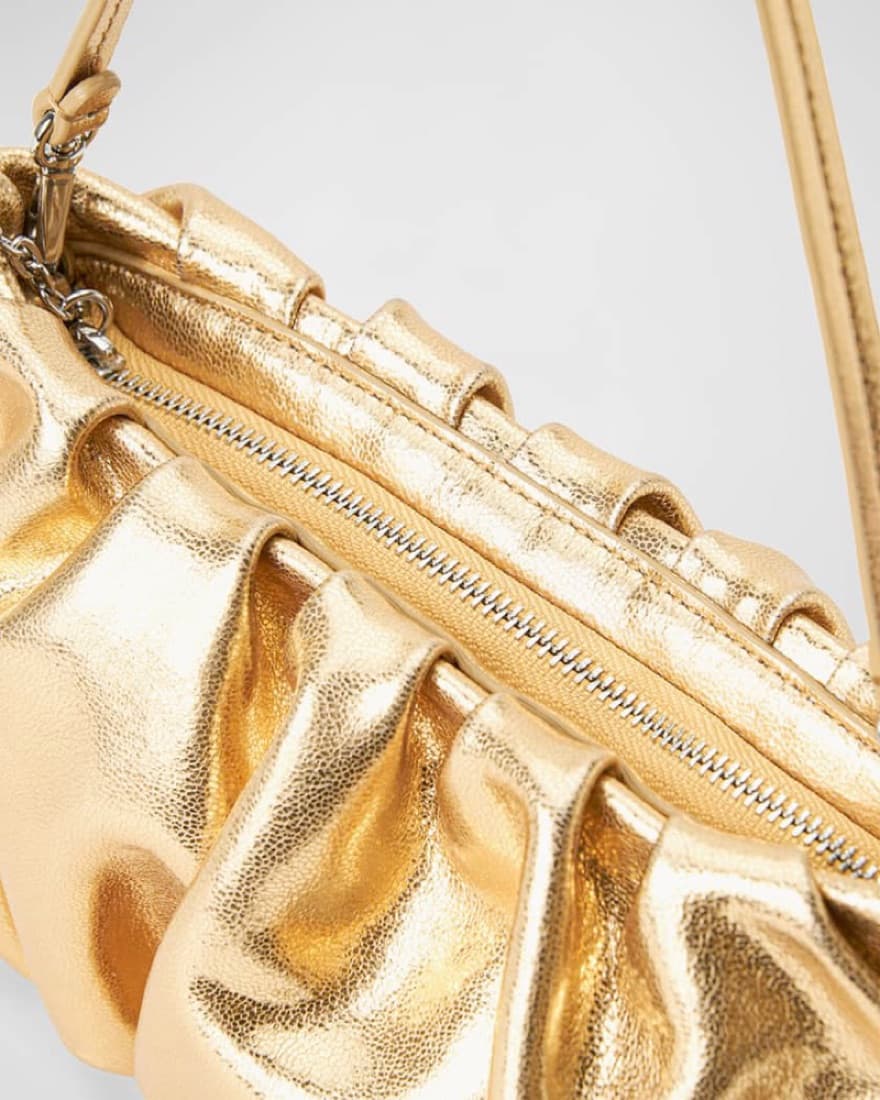 STAUD Gold Bean Bag/Purse/Clutch - Image 2