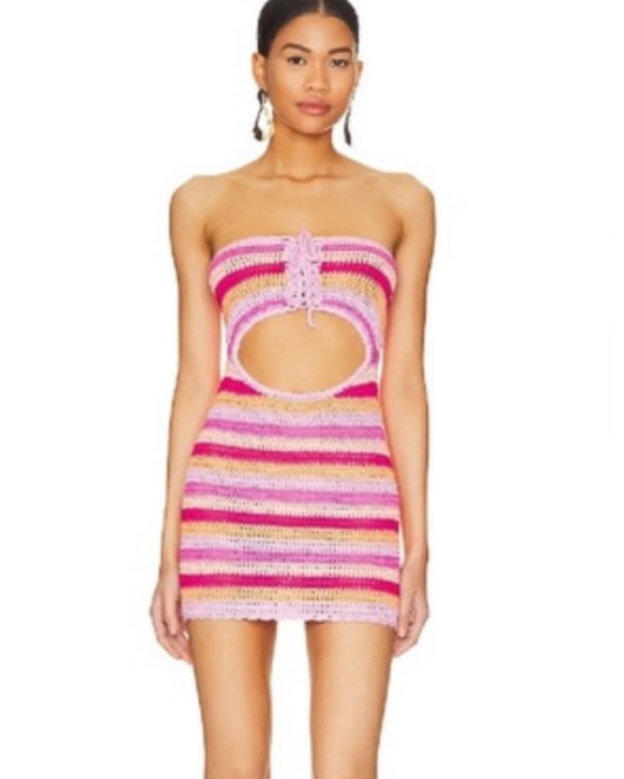 Vibrant Crochet Racerback Dress - Image 2