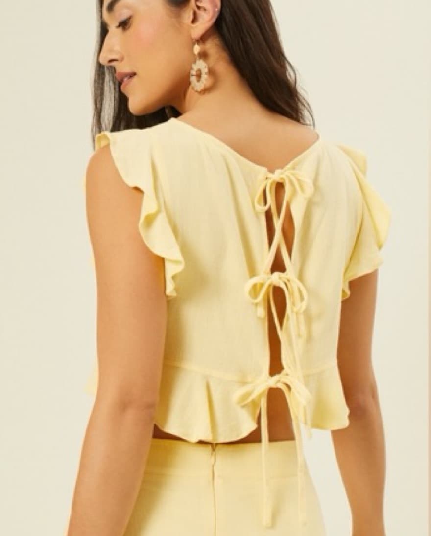 Yellow Top and Maxi Skirt Set - Image 3