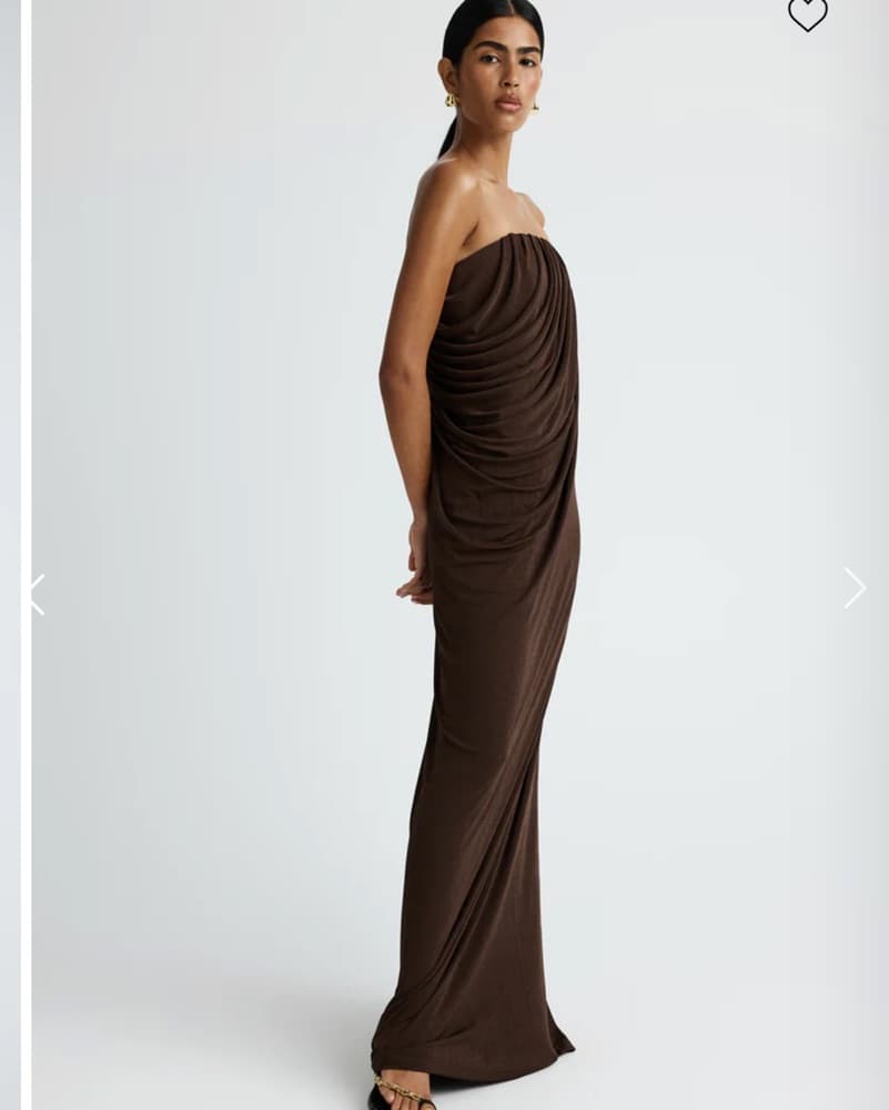 Anna Quan Espresso Brown Maxi Dress - Image 3