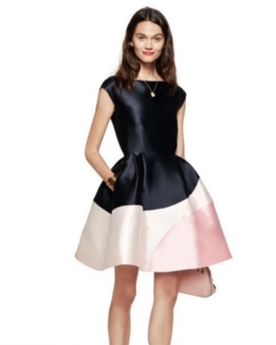 Kate Spade Navy and Pink Cocktail Dress - Image 1