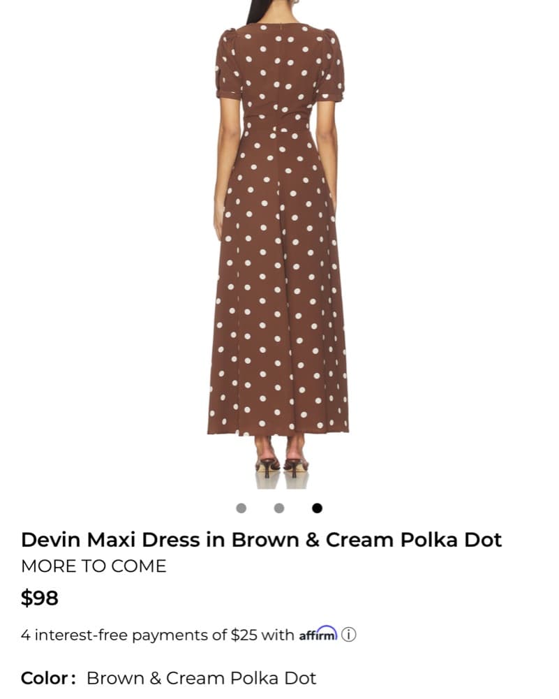 Polka Dot V-Neck Maxi Dress - Image 2