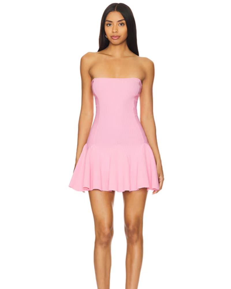 Annina Dress in Metallic Pink - Image 1