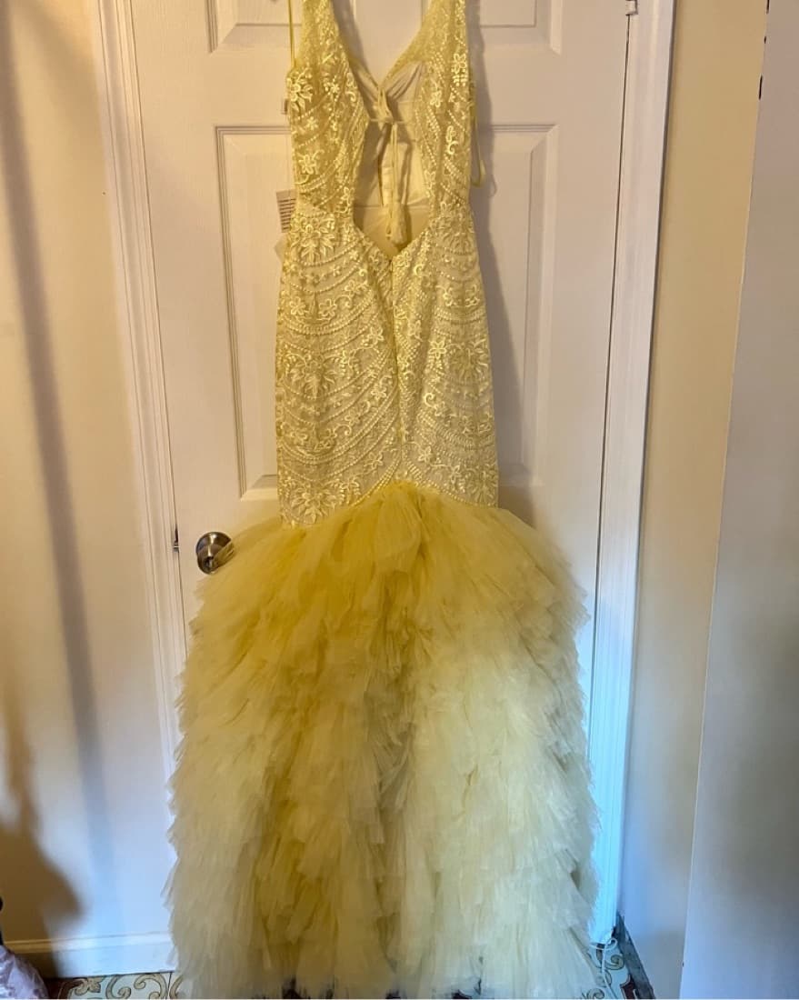 Yellow Formal Dress - Image 3
