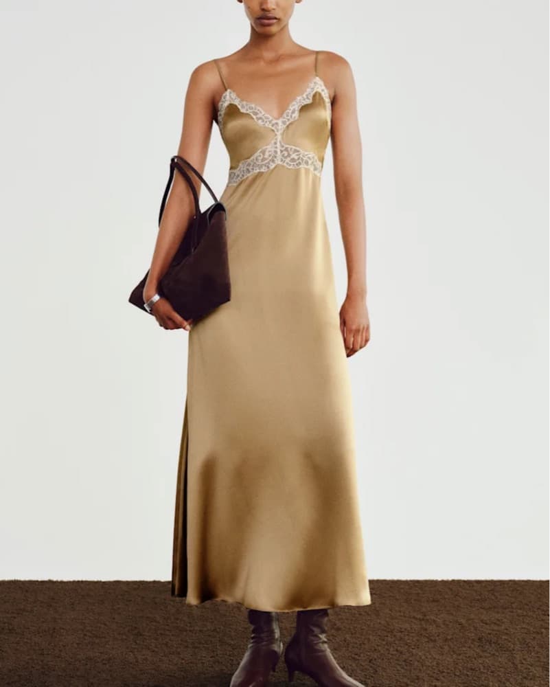 Reformation Ericka Silk Dress - Image 3