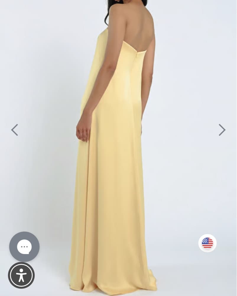 Jenny Yoo Butter Yellow Dress  - Image 4