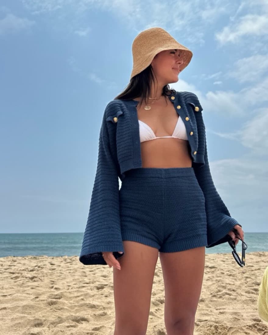 Zara Matching Blue Knit Set - Image 1