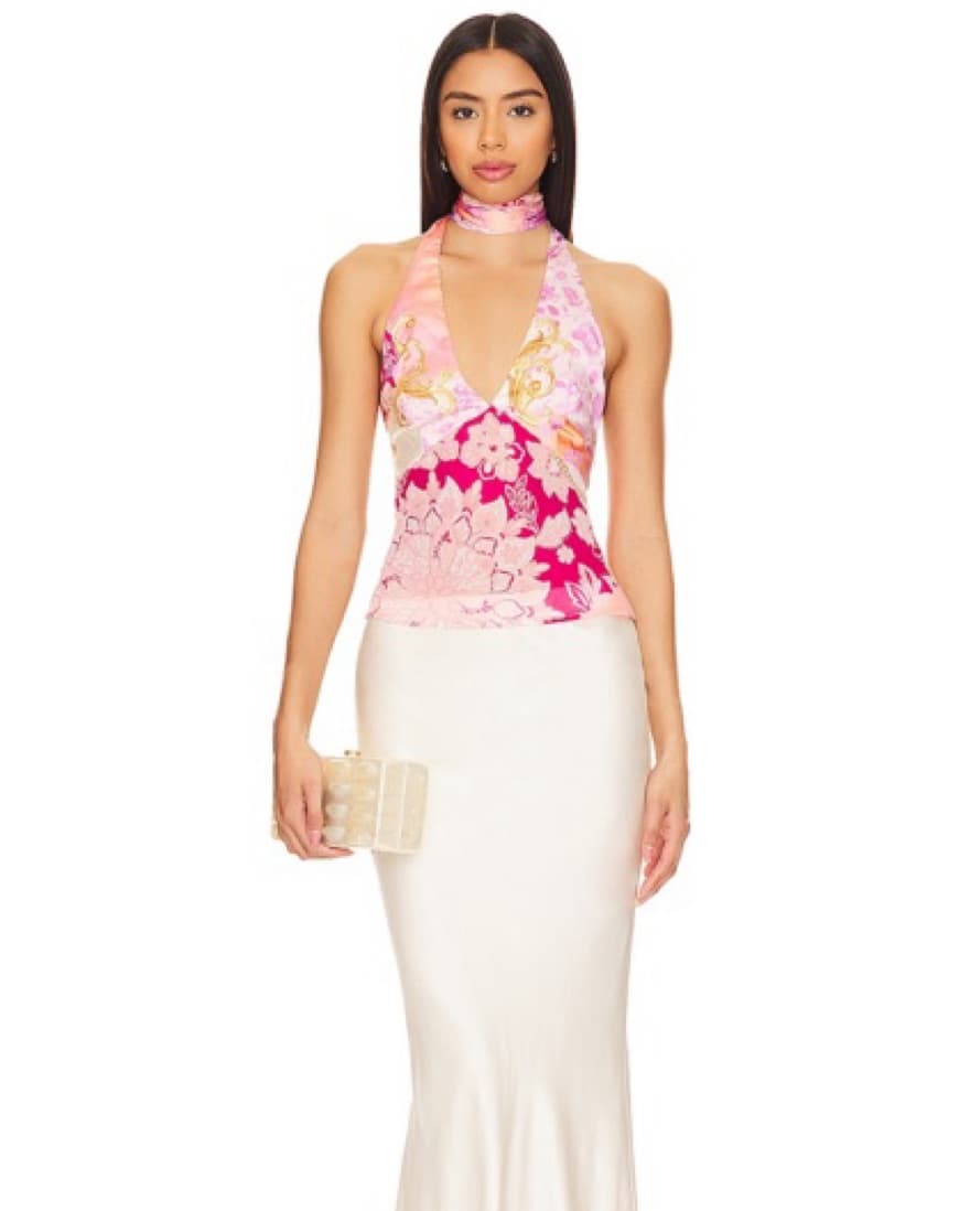 Vibrant Floral Halter Too - Image 2