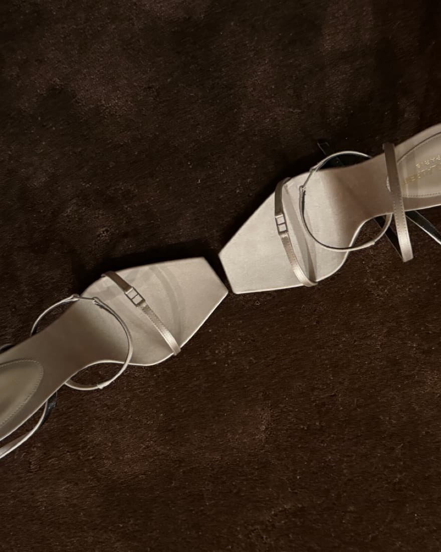 YSL strappy Heel In nude  - Image 2