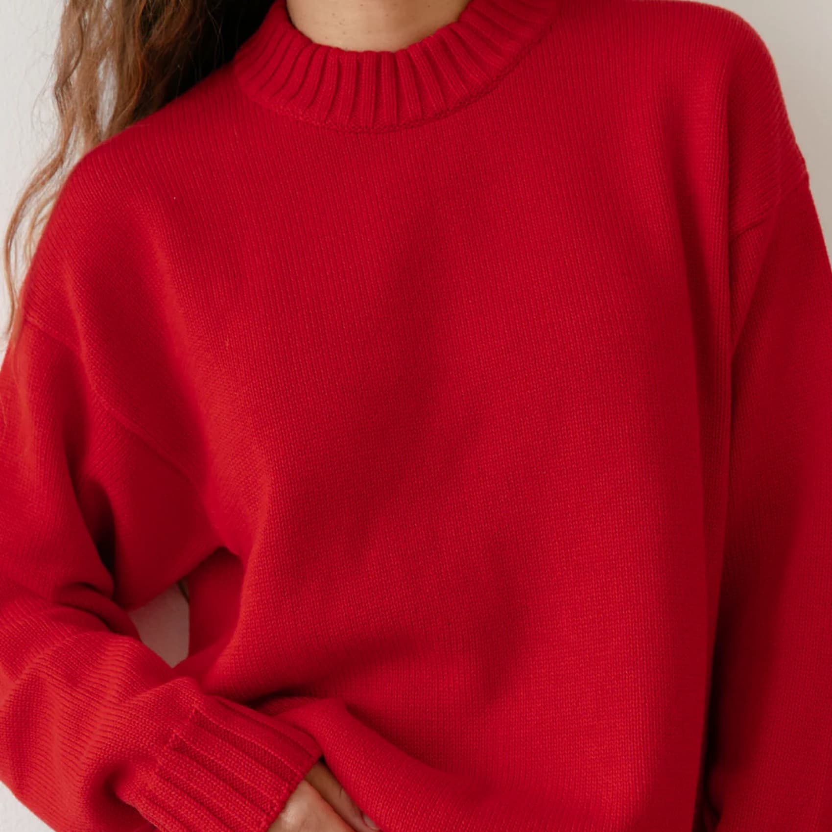 Donni Cotton Cashmere Crewneck Sweater - Image 1