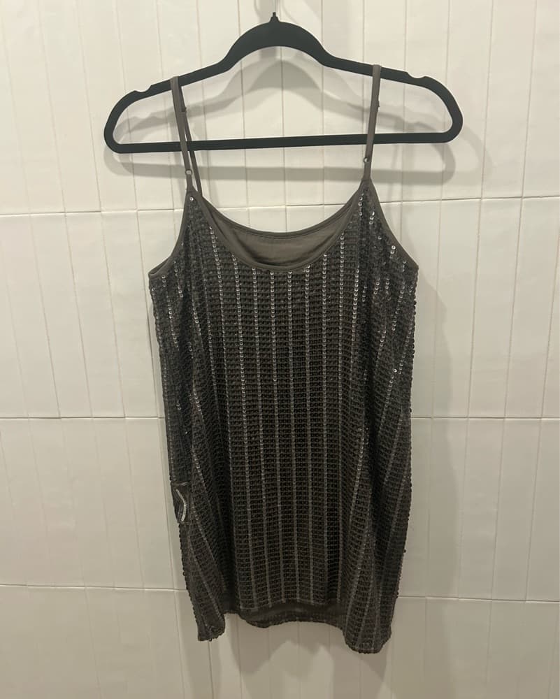 Sequin Shift Dress - Image 2