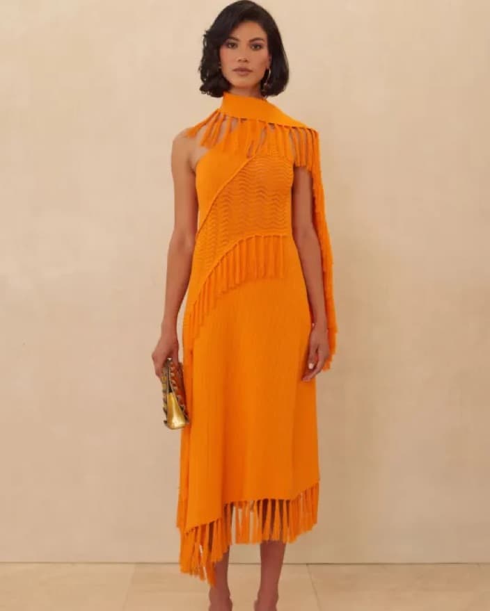 Cult Gaia Orange Dress - Image 1