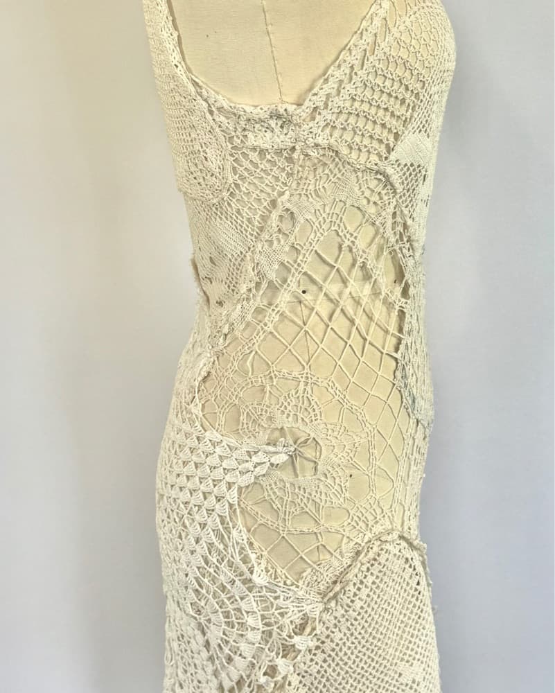 Something Blue - Crochet Lace Mini Dress - Image 6