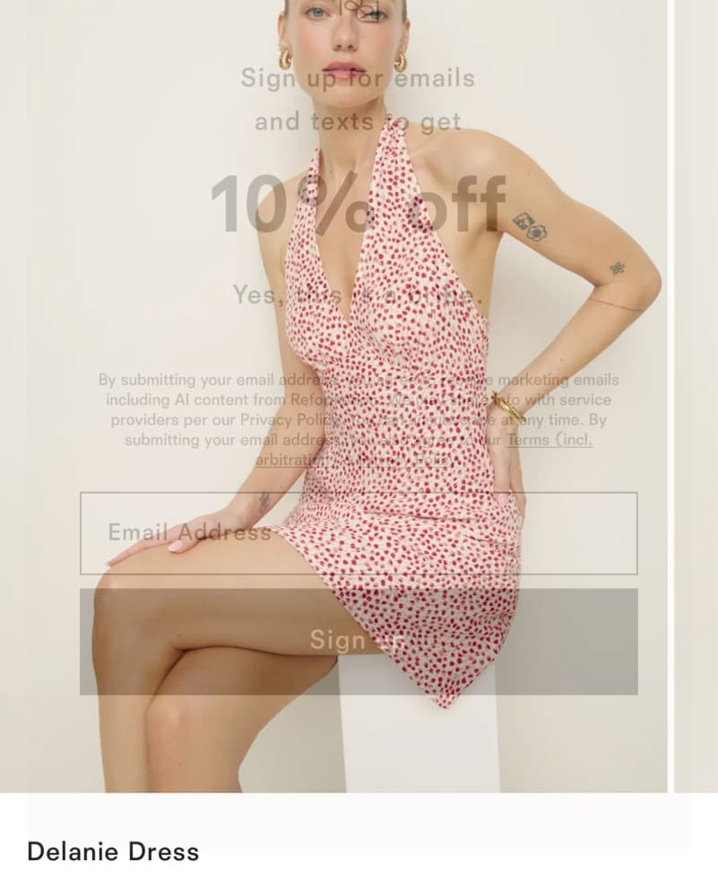 Reformation Delanie Dress - Image 2