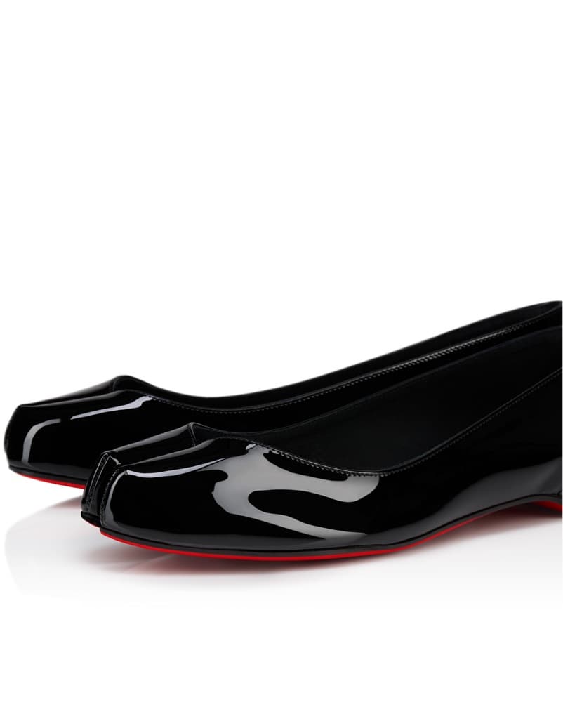 Margiela X Louboutin Black Patent Flat - Image 2
