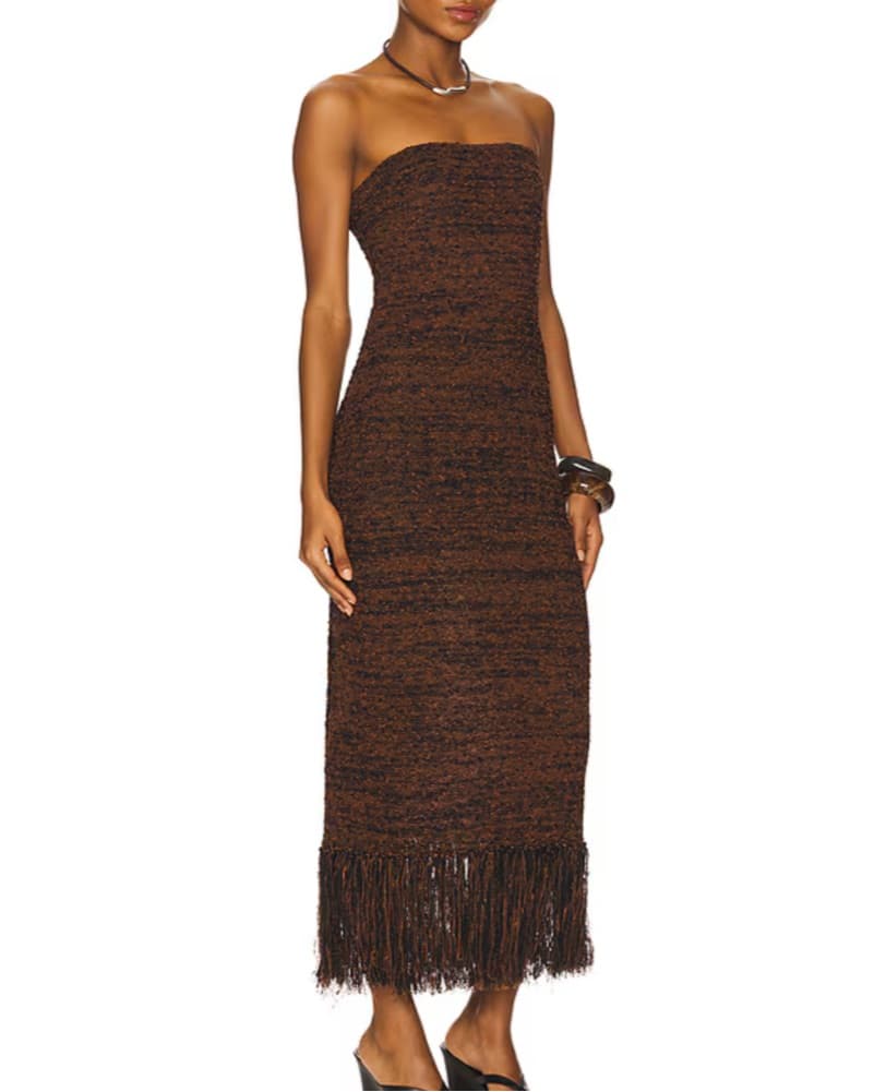 FRAME Fringe knit Dress - Image 1