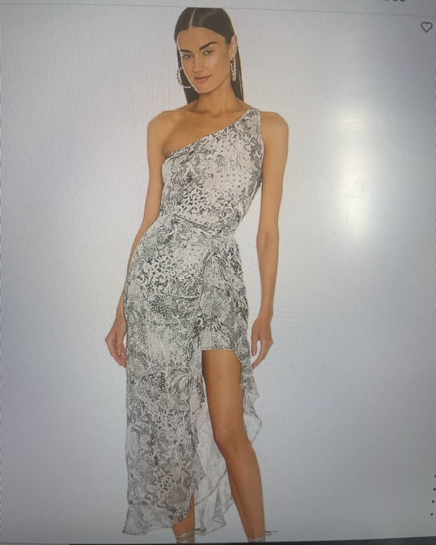 Revolve Dress. Paola One Shoulder Maxi - Image 1